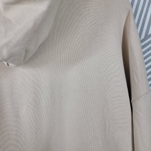 NEW batul Long Trench Hoody Coat Jacket Size Large Modest Beige Tan Cinch Waist - Picture 10 of 13